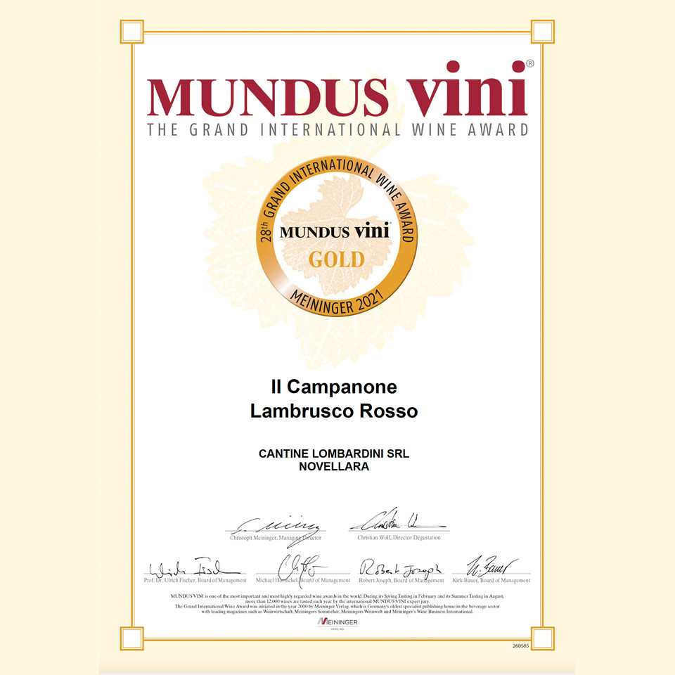 MUNDUS VINI GOLD MEDAL SPRINGTASTING 2021 - Lombardini Vini
