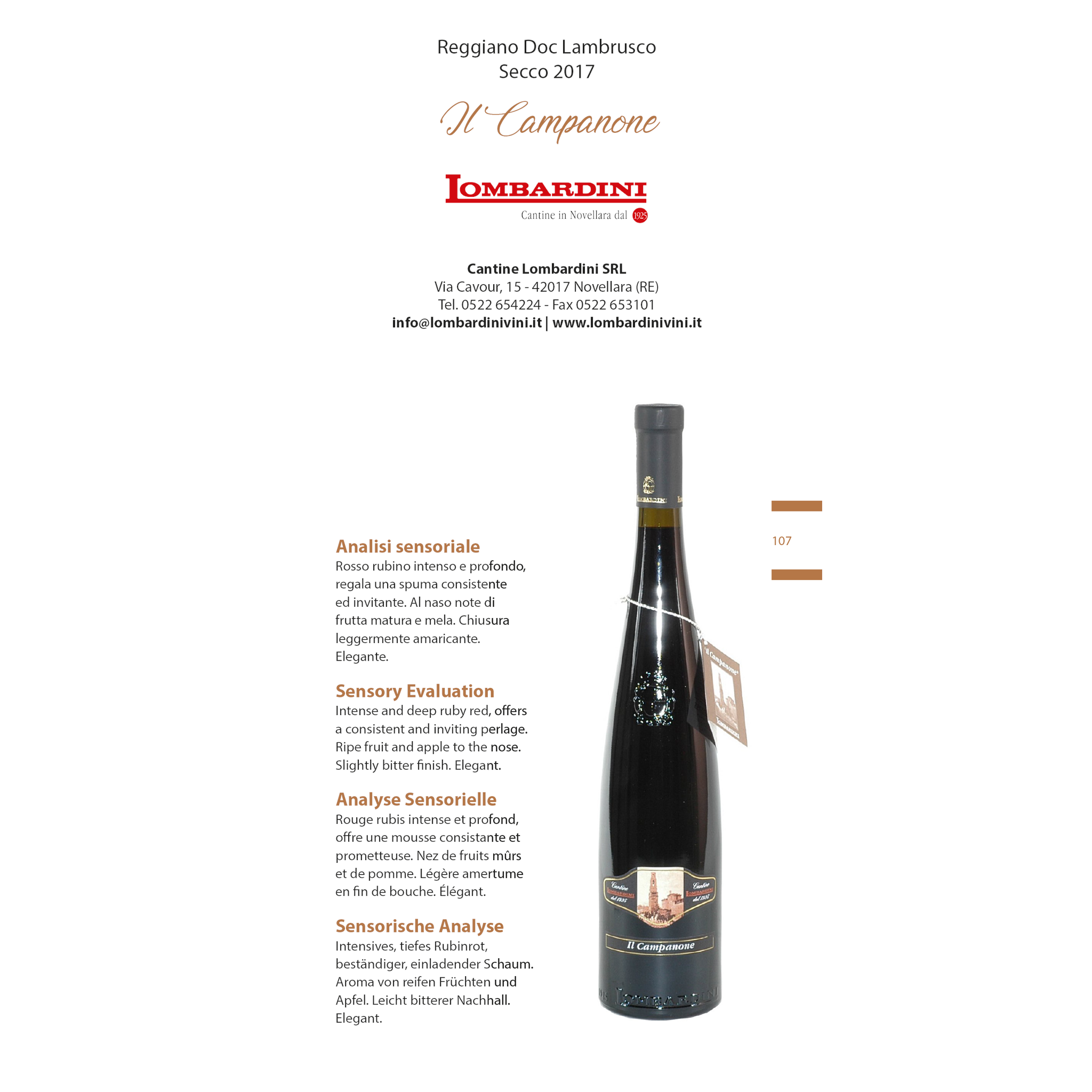 Concorso Enologico Terre di Lambrusco - Lombardini Vini Concorso Enologico Terre di Lambrusco - Lombardini Vini
